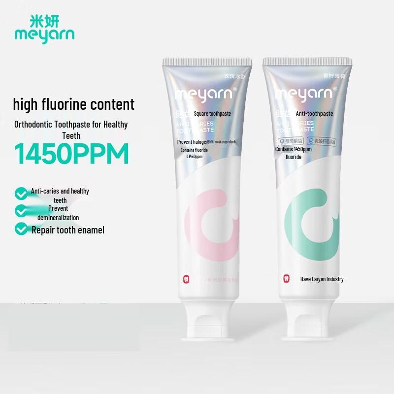 Miyann Orthodontic High Fluoride Toothpaste Duo Pack