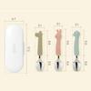 Edison Baby Soft Silicone Spoon & Fork Set with Case (2sets)