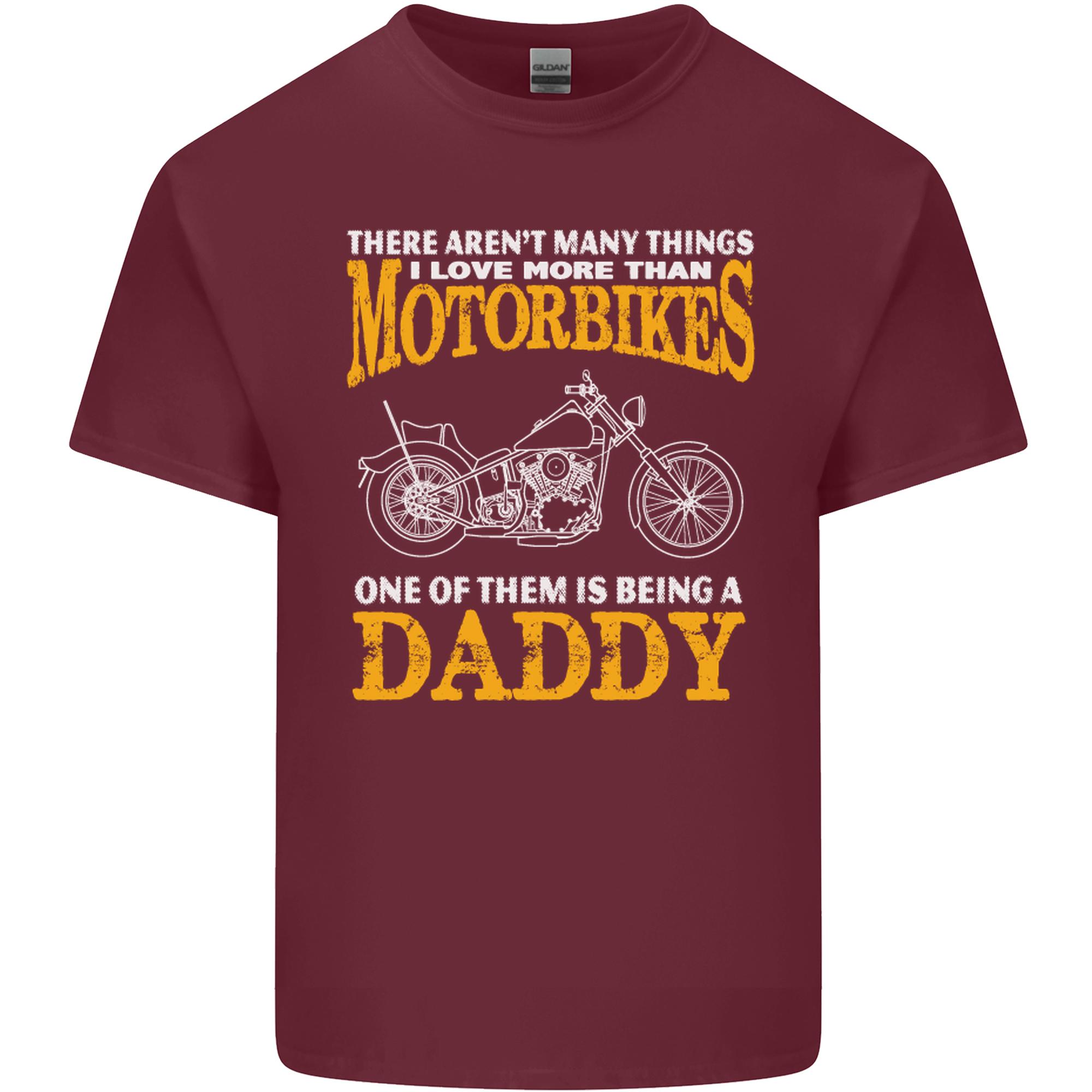 Being a Daddy Biker Motorcycle Motorbike Unisexs Light Cotton TShirt S