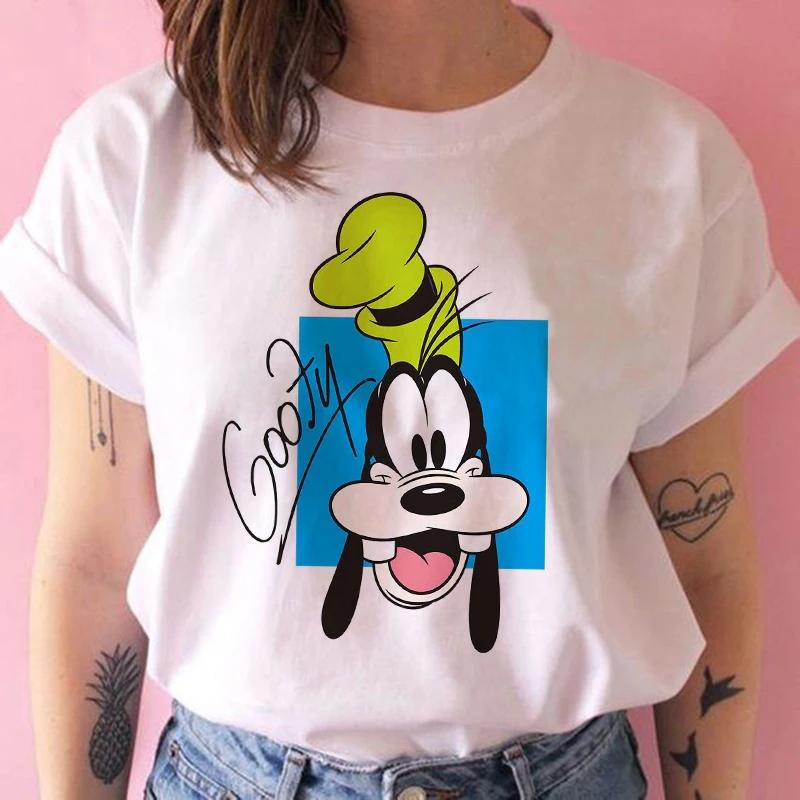 Disney Funny Mickey Tshirt Minnie Mouse Cartoon T-shirt Printing Women Tshirt Female Clothes Kawaii Summer Girls Clothing