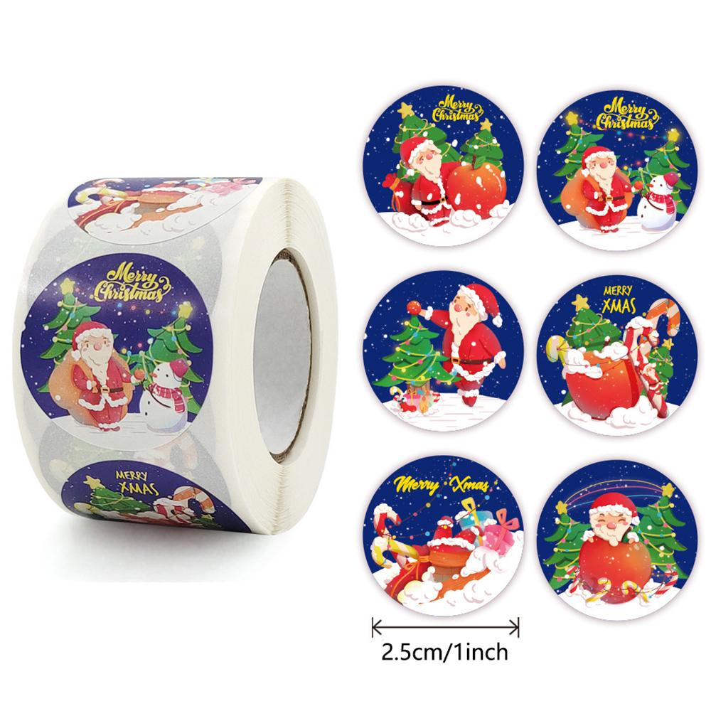 100-500Pcs Top-Grade Merry First-Class Christmas Superior-Grade Stickers Superior-Grade Festival First-Class Gift Superior-Grade Packaging