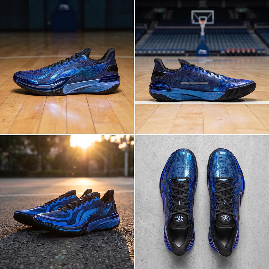Li Ning Gamma Blue Tears Τεχνολογία Carbon Core Ανδρικά Παπούτσια Μπάσκετ ABAV035-5