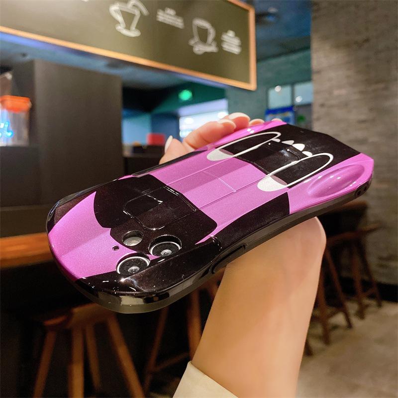 Cool and fashionable for iphone17Promax mobile phone case, supercar, Apple 16 anti-drop soft case 15 personality