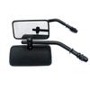 Universal M10 Motorcycle Retro Old School Square Style RearView Side Mirror For Harley / Triumph Bonneville T100 / Thruxton