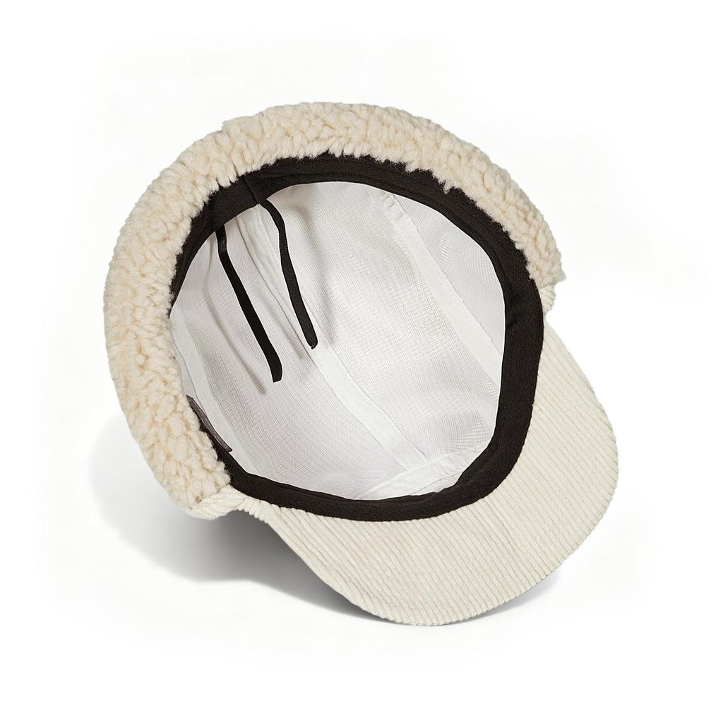 CROOGO Winter Cap with Ear Short Pilot Cold Weather Unisex BSDT2501 Flaps, Brim, Cap, Hat, Windproof, Warm, Ushanka, Outdoor, Cream,