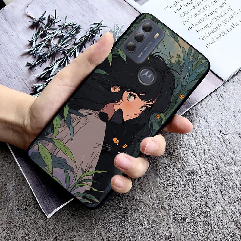 Flower Girl Art Phone Case For Moto G84 G22 G32 G42 G52 G62 G53 G72 G60 G60S G100 G10 G20 G30 G13 G50 G 5G G Pure