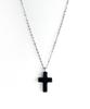 Glory_Arden [Unisex] Onyx Cross Daily Necklace / Ghmn-386