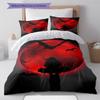 Juego de Ropa de Cama con Estampado de Dibujos Animados Colcha Funda de Colcha Funda de Almohada Decoración del Hogar Regalo de Cumpleaños (1 * funda nórdica + 2 * fundas de almohada, sin núcleo)