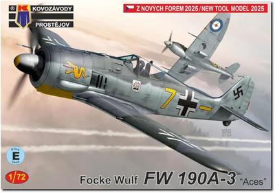 KP Model 1/72 Focke-Wulf Fw190A-3 Aces Plastic Model Kit KPM0491 (Airplane)
