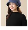 Plaid Autumn & Winter Women's Fisherman Hat: Stylish, Warm, & All-Match for Middle-Aged & Elderly.