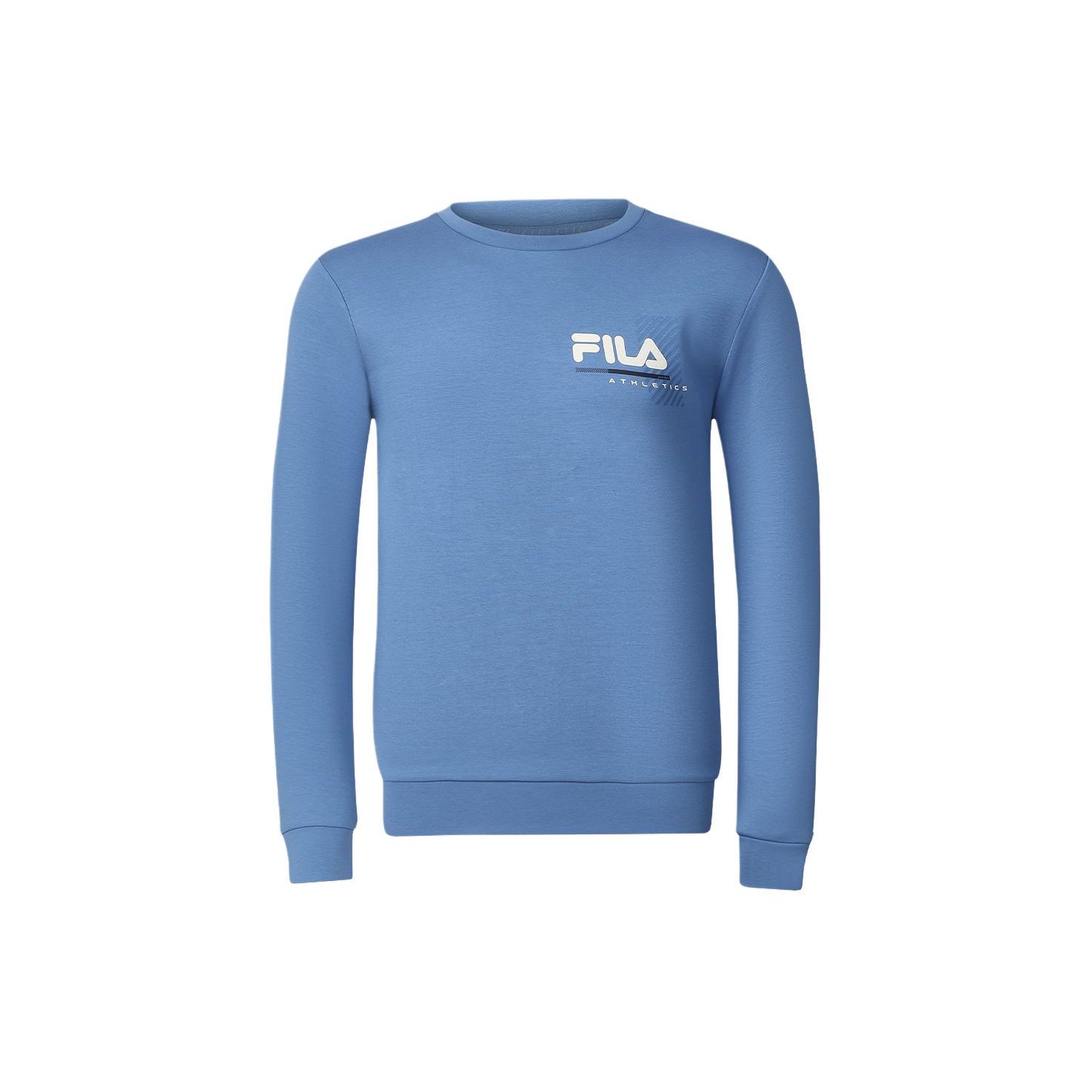 

Толстовка для фитнеса с круглым вырезом и логотипом FILA Letter, мужская толстовка Flash-Butterfly-Blue A11M411205A-DB XL