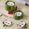 New Cartoon Ceramic Seasoning Saucer Cute Panda Dipping Saucer Home Dining Table Creative Cartoon High-End Sense Saucer