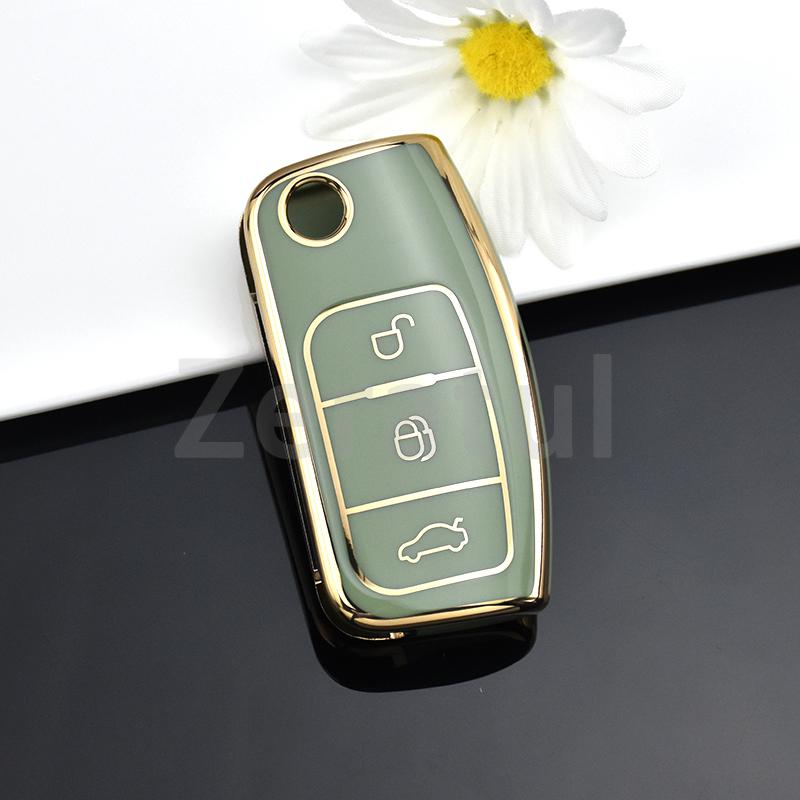 

Shell Fob Tpu Car Soft Folding Key Case Holder Full Cover For Ford Focus 2 Falcon Escape Galaxy Kuga B-Max C-Max Ecosport Fiesta