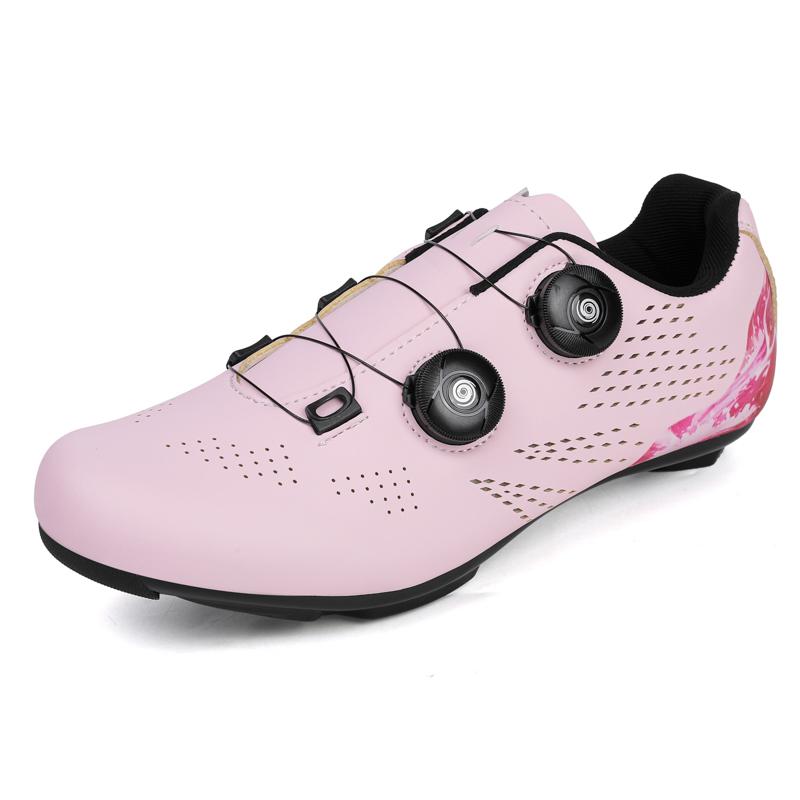 Road Bike Lock Shoes, Comfortable Cycling Shoes for Men and Women, Hard-Soled, Lightweight, Breathable, Mountain Bike Professional Cycling Shoes