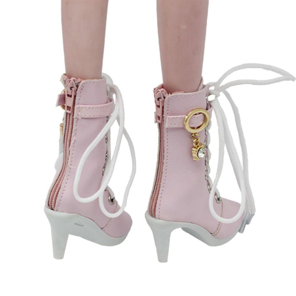 PU Leather Doll High Boots Handmade Doll High-heeled Shoes Birthday Gifts Dolls Shoes  SD Dolls