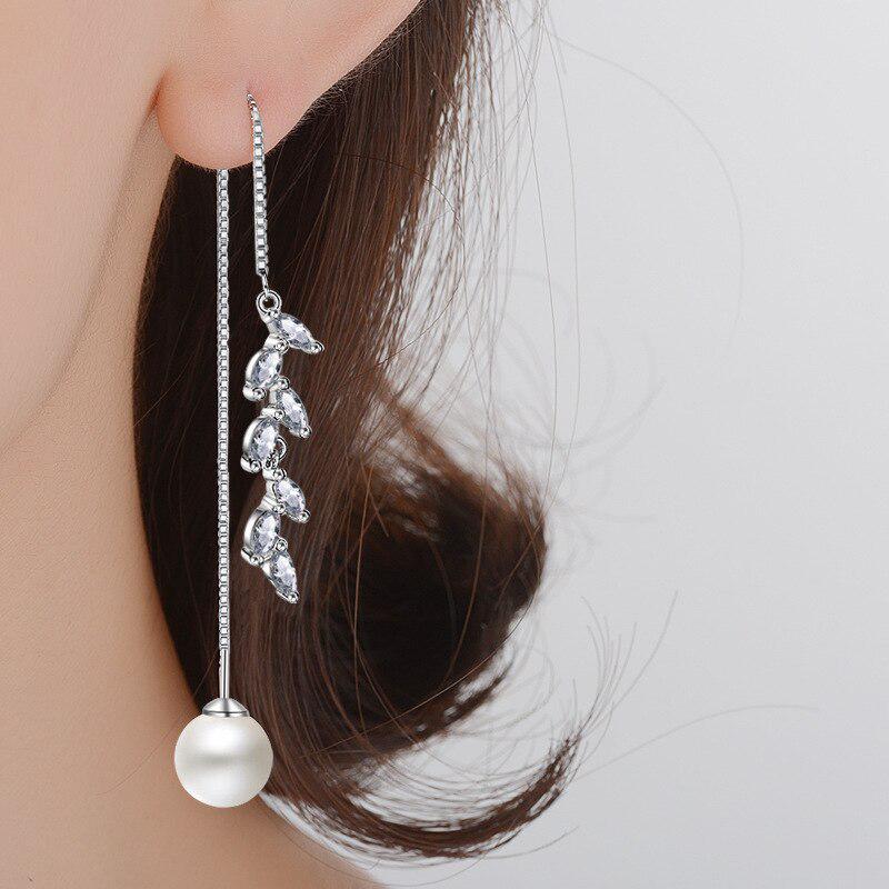 Lindon Women Earrings Long Asymmetric Ear Drops Female Ear Lines Delicate Gift Wholesa