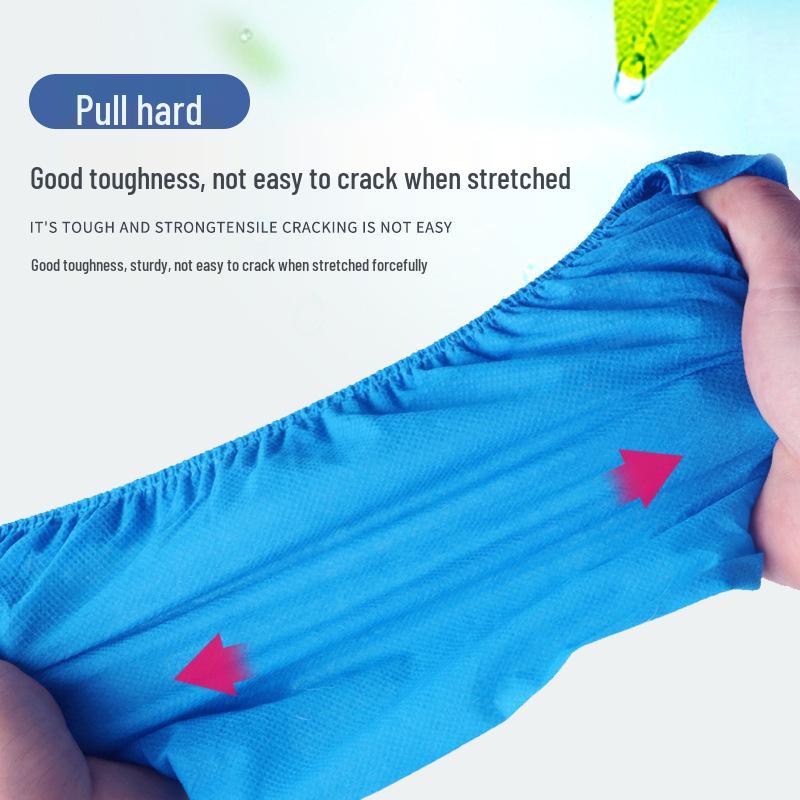 Disposable Non-Woven Dustproof Non-Slip Breathable Shoe Covers for Indoor Use In Homes, Workshops, and Cleanrooms