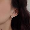 Retro Simple Earrings Female Niche Personality Versatile Irregular Lava Texture Exquisite Earrings Affordable Dainty Earrings Durable Alloy Daily Wear
