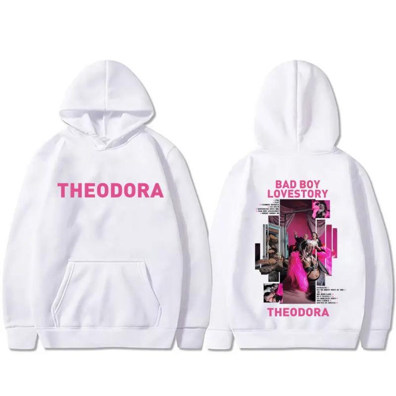 Rapper Theodora Mega Bbl Bad Boy Lovestory Zipper Hoodie Men Women Fashion Hip Hop Zip Up Sweatshirt Men's Vintage Zip Up Jacket
