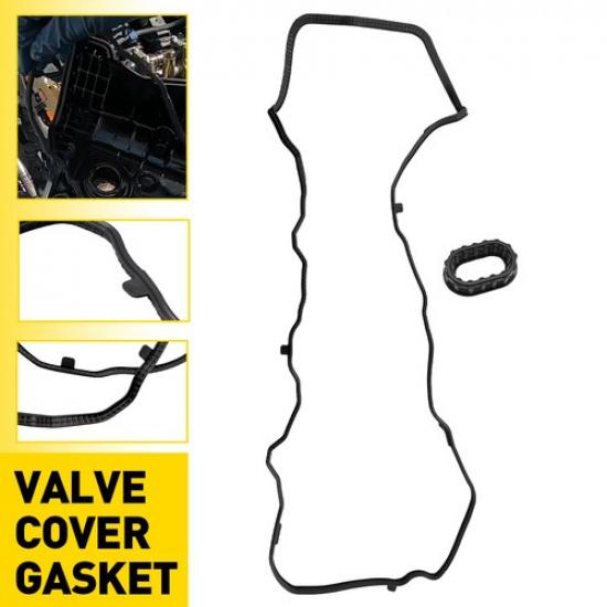 

For Honda Civic 2016-2024 Engine Valve Cover Gasket Set Accessories w/Seal Black