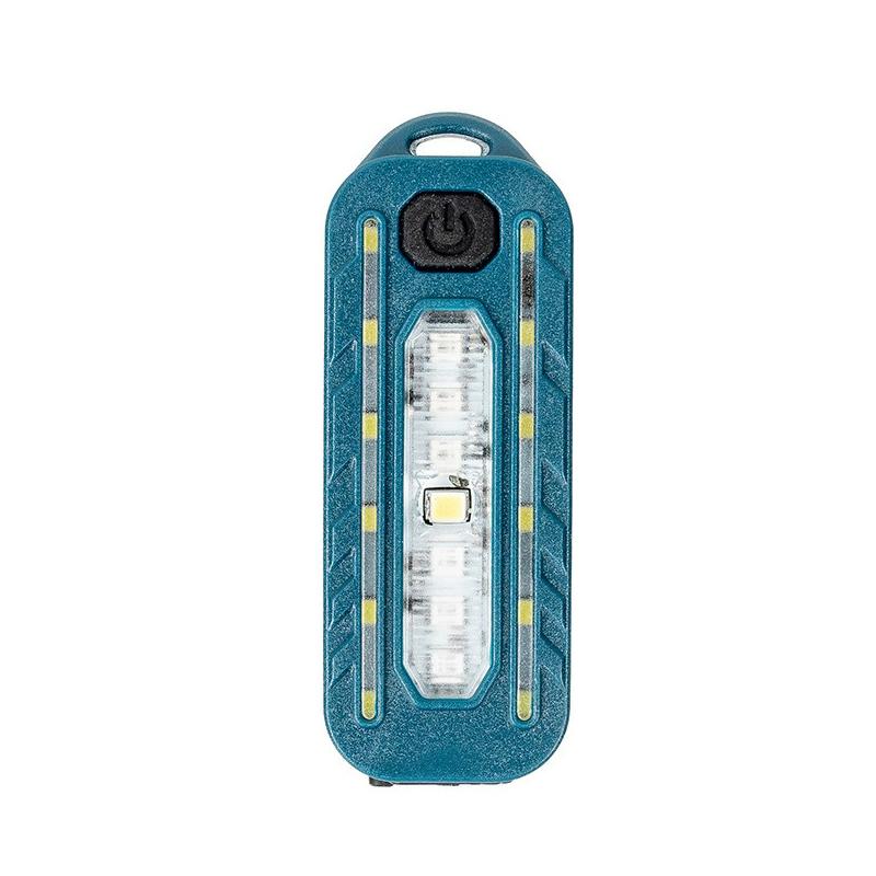 USB Recharge LED Flashlight Work Light Keychain Flashlight for Police Shoulder Clip Lights Warning Flashing Light Outdoor Lamp