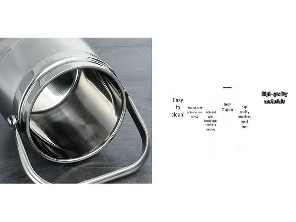 Stainless Steel Vacuum Insulated Lunch Box with Cutlery for Students and Office Workers