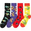 Funny Animal Cotton Crew Socks Colorful Novelty Cartoon Giraffe Dog Pattern Happy Casual Socks For Men Women