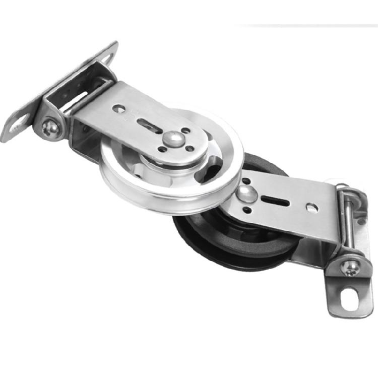 Gym Cable Pulley Wheel Wall Mounted Fixed Pulley Heavy Duty Swivels Mute Pulley