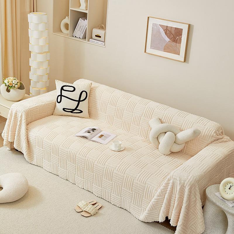 Sofabezug aus Stoff, kratzfest, dick, rutschfest, Sofadecke, Sofabezug, All-Inclusive-Mehrzweckbezug, Sofabezug, Handtuch