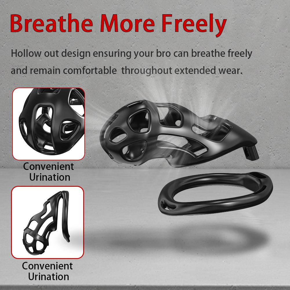 Male Penis Lock 3 Different Sizes of Male Chastity Cage Device with Key Tease Resin Chastity Locked Cage Adult Male Sex Toys SM