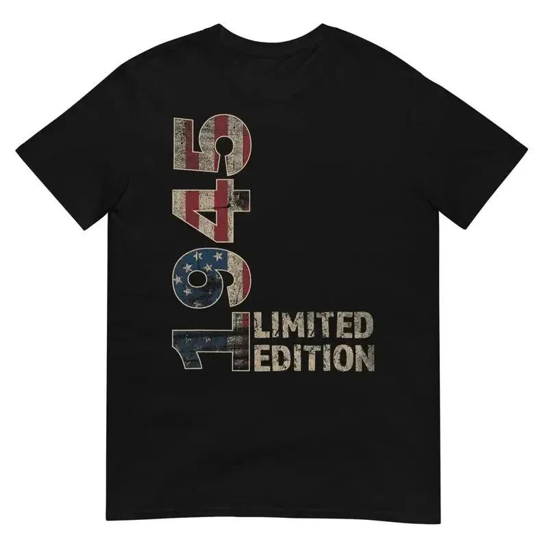 

80Th Birthday Men Vintage Born 1945 Turning 80 Year Old T Shirt 5XL різнокольоровий