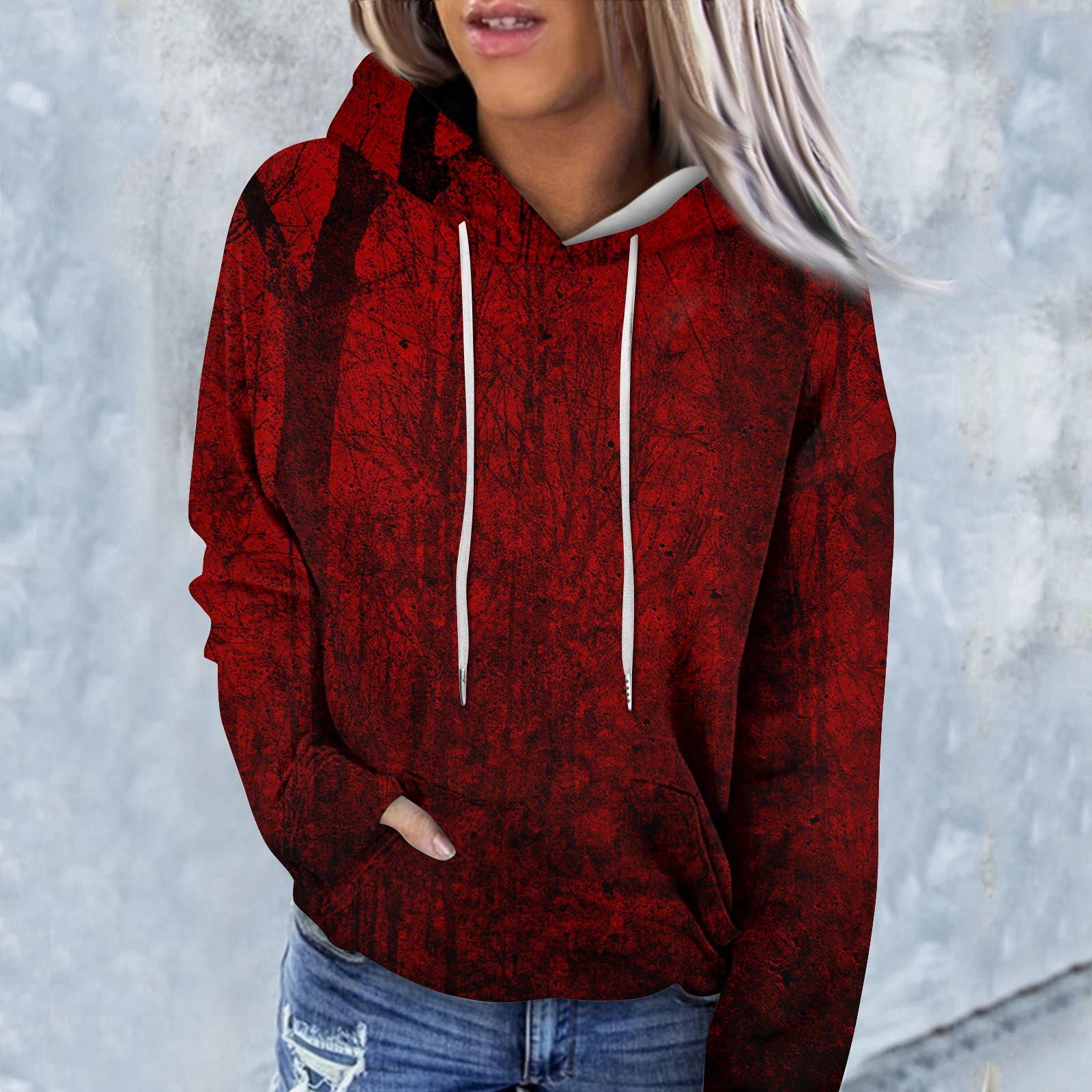 Женская модная повседневная блузка с круглым вырезом и коротким рукавом с принтом M — фото 12