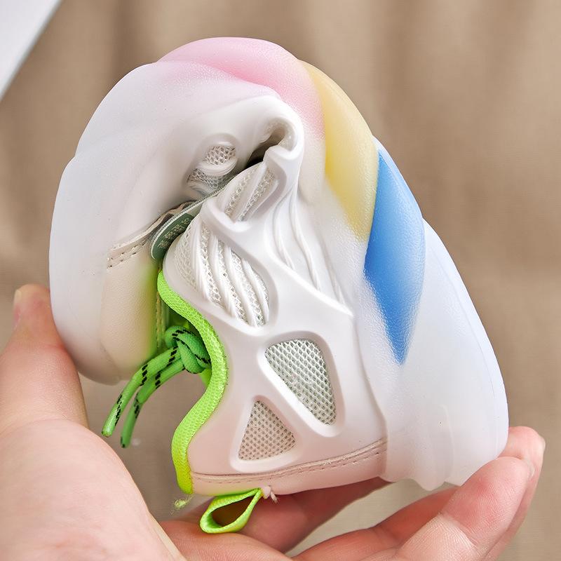 Children Shoes Spring And Summer Newest White Shoes, Old Shoes, Girls Sports Shoes Children'S Breathable Mesh Shoes