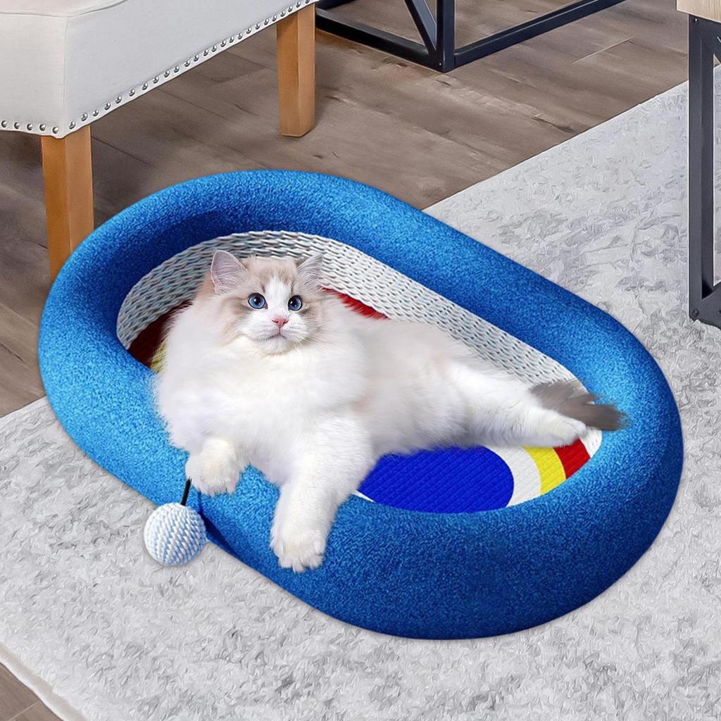 Cat Scratcher Bed Nonslip Prevents Furniture Damage Grinding Claw Toy Durability Practical Supplies