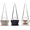 Niche bag canvas bag women's simple texture large capacity bag shopping bag