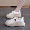 Hollow breathable bread shoes for women 2025 summer thick-soled soft Velcro muffin big head niche board shoes for women W18