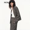 Women's Single-Breasted Wool Blend Blazer