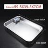 304 Stainless Steel Rectangular Steaming Tray
