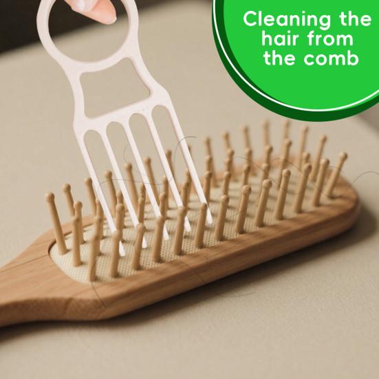 1/2/3 ks Čistič hřebenů Hráblový nástroj Snadno uchopitelná rukojeť Cestovní velikost Čistič hřebenů Nástroj pro úpravu vlasů Údržbové hrábě