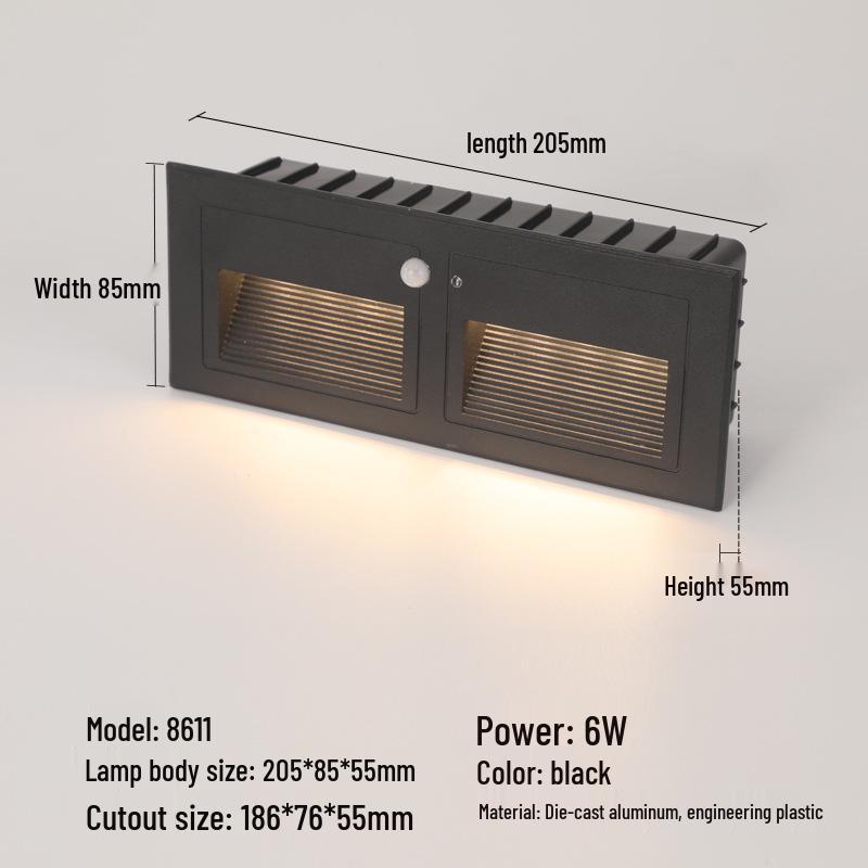 Recessed Waterproof Outdoor Stair and Pathway Light