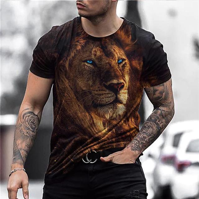 2023 New Men's T-shirt Pet Print Shirt Funny Clothing Summer Fashion Short Sleeve Tees Unisex Oversized Breathable Streetwear