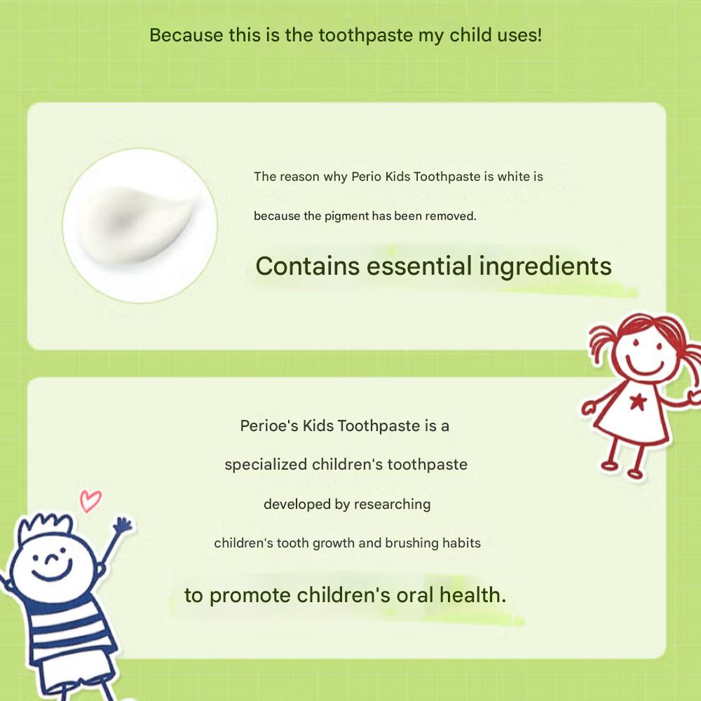 Perio Kids Strawberry Flavored Toothpaste 80g