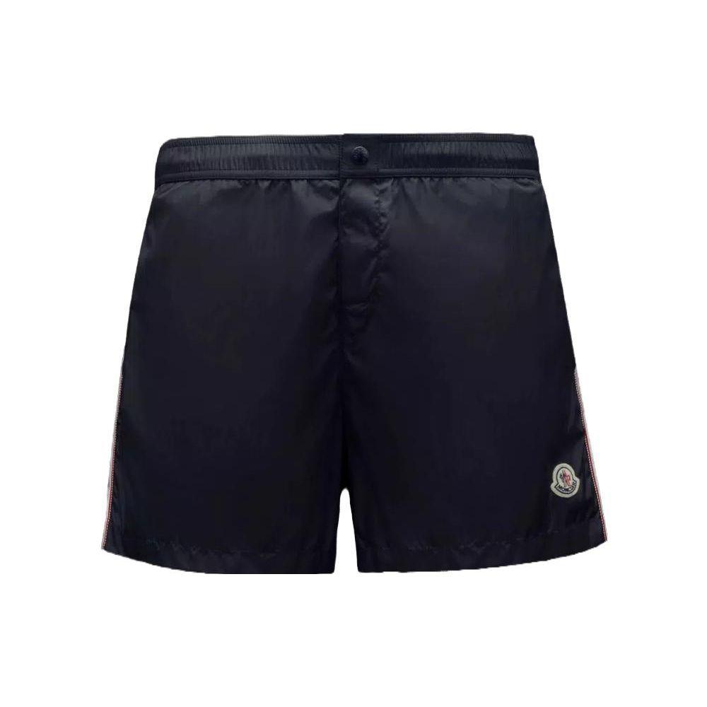 Moncler SS23 Short Décontracté à Logo Lettre Maillot de Bain Short Homme Bleu Marine I10912C0000653326743 XL black