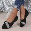 Women's Spring Plus Size Pointed Toe Wedge Heel Loafers, Comfortable Casual Walking Shoes, Non-Slip Soft Sole Fashion Dress Shoes for Women