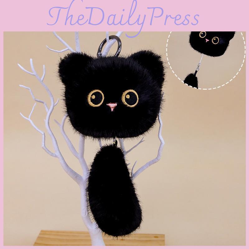 Tail Siamese Plush Keychain Pendant Bag Decor For Kids And Animal Enthusiasts