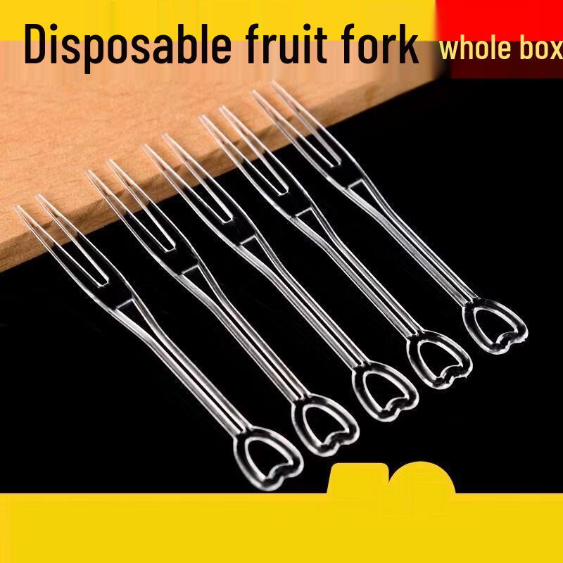 Disposable Transparent Plastic Fruit Picks