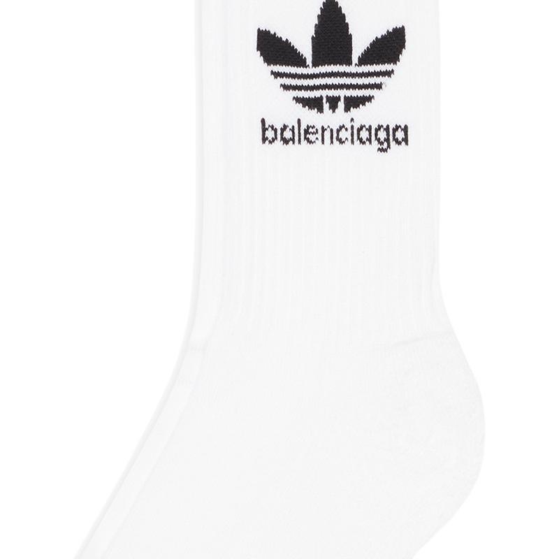 Balenciaga x adidas Socks 'White Black' Men's 7121774C6B79060