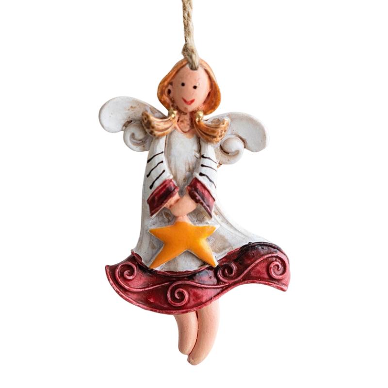 Angel Resin Christmas Tree Decoration Ornament Home Hanging Party Props Gifts