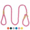 Cotton Dog Leash Collar,Slip Training Lead for Medium & Large Dog,Dog Leash Leather Slip Preventer P Chain Pet Leash Comfortable