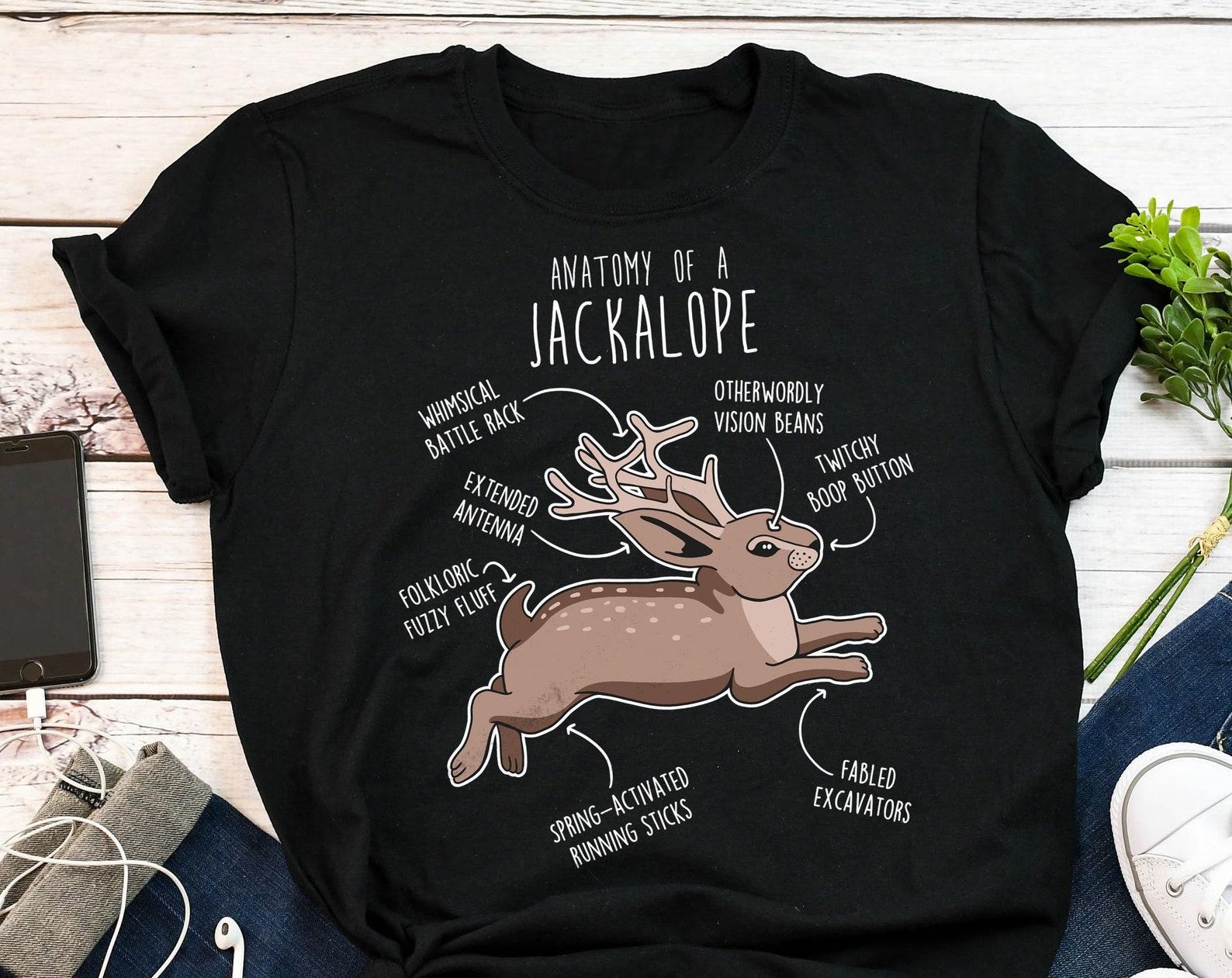 Jackalope Shirt,  , Funny Jackalope Lover Gift, Cute Bunny Rabbit T-shirt, Tshirt, Cryptid, Fantasy Animal Jack Rabbit Hare 150
